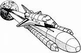Coloring Space Shuttle Pages Nasa Drawing Spaceship Ship Getcolorings Colouring Stars Getdrawings Rocket Printable Template Colorings sketch template