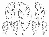 Leaf Template Printable Coloring Leaves Palm Paper Stencil Pages Outline Visit Pattern Patterns Print sketch template
