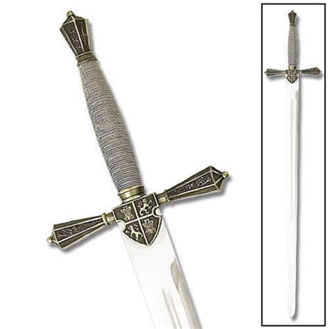 Royal Crusader Sword W Wire Wrapped Handle True Swords