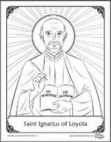 Ignatius Loyola St Drawing Coloring Saint Store Catholic sketch template