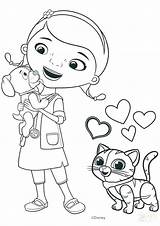 Coloring Pages Doc Mcstuffins Medicine Stethoscope Band Aid Whispers Medical Printable Getcolorings Findo Toy Friends Her Color February Remarkable Glamorous sketch template