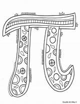 Pi Coloring Pages Math Doodle Symbol Doodles Numero Sheets Classroomdoodles Happy Mathematics Alley Activities Subject Classroom Choose Board sketch template