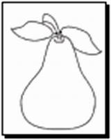 Fruit Coloring Pages Pear Printable 10k sketch template
