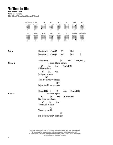 billie eilish chords images