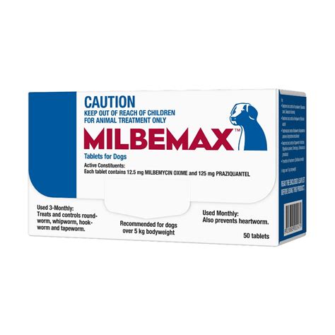 milbemax allwormer  kg dog treatment