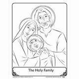 Coloring Pages Holy Family Catholic Printable Kids Sunday School Store Jesus Spiritual Francis Brother Idea Gifts Gift sketch template