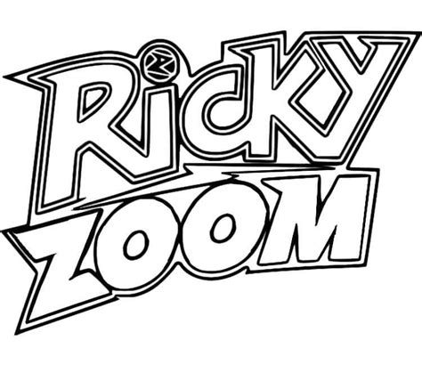ricky zoom logo coloring page  print  color