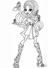 Spider Coloring Wydowna Monster High Pages Dolls Drawing sketch template