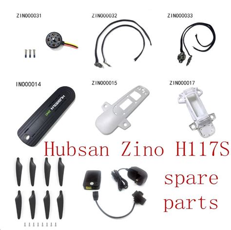 hubsan zino hs rc drone quadcopter spare parts motor blades esc body shell cover charger fpc
