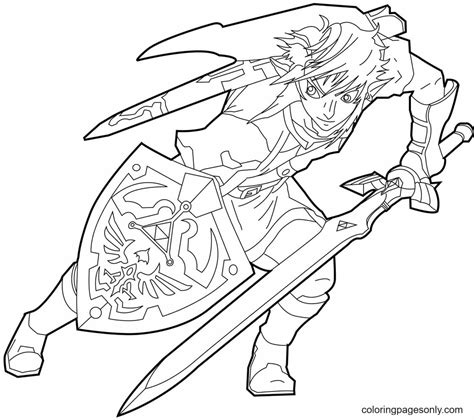 zelda coloring pages  printable coloring pages