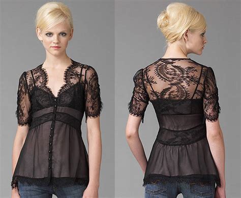 nanette lepore lapore sold out and rare lingerie lace blouse