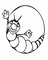 Pages Caterpillar Coloring Printable Kids Hungry Template Very Cartoon Popular Coloringhome Library Clipart sketch template