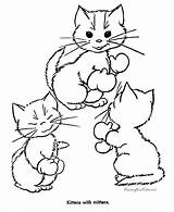Coloring Kitten Kittens Pages Cat Print Little Three Printable Cute Color Cats Printing Colouring Sheets Kids Raisingourkids Girls Lovely Getdrawings sketch template