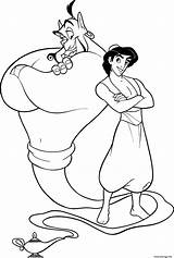 Genie Aladdin sketch template