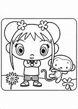 Kai Lan Hao Ni Coloring Pages Book Characters Japanese Printable Kids Cute sketch template