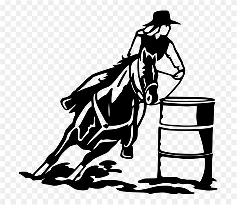 horse racing barrel racing coloring book barrel racing clipart png