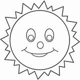 Sun Smiley Coloring Face Pages Clipartbest Title Printable Clipart sketch template