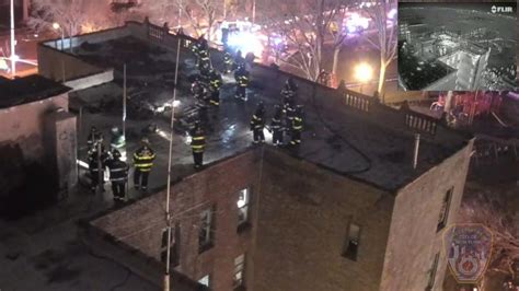 fdny  drone   time   battle fire video abc news