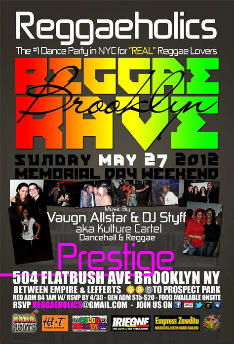 live reggae nyc may 2012 the most exciting reggae dancehall events in ny area