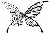 Butterfly Wings Drawing Two Simple Wing Sided Designs Patterns Getdrawings Deviantart Use sketch template