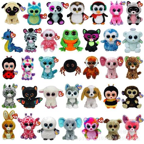 ty beanie boos unicorn panda dog stuffed plush animals  piece