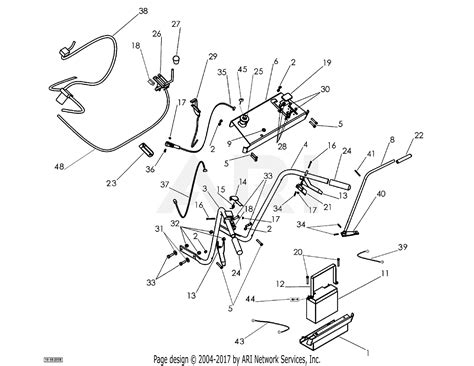 dr power  walk  mower ser atm  atm parts diagram  handlebar assembly