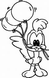 Runner Tunes Looney Daffy Wecoloringpage sketch template