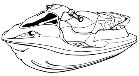 fun jet ski coloring pages  kids coloring pages