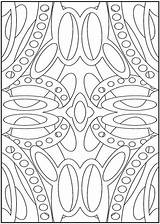 Coloring Dover Pages Abstract Designs Book Publications sketch template