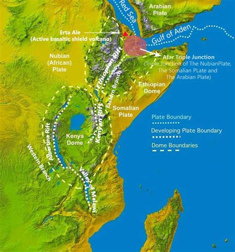 divergent boundary  great rift valley african rift valley pmf