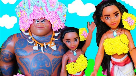 Diy Disney Moana Barbie Maui Playfoam Makeover Dolls
