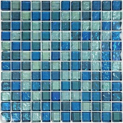 Blue Blend 1 X 1 Galaxy Series Glass Pool Tile By Artistry In