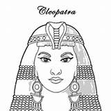 Cleopatra Surfnetkids Colouring sketch template