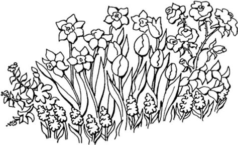 flowers   garden coloring page supercoloringcom