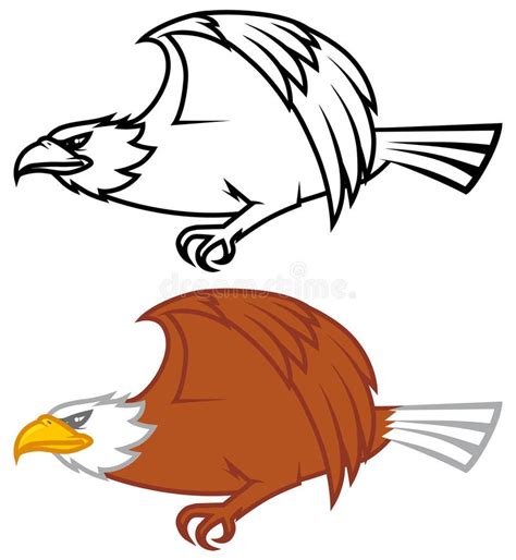 eagle flying design stock illustration illustration  white