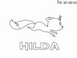 Hilda sketch template
