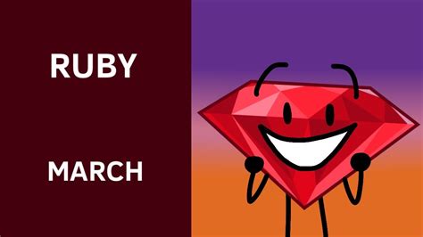 Bfb Character Of The Month Ruby Youtube
