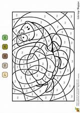 Magique Coloriage Multiplication Tortue Ce1 Coloriages Maths Magiques Animaux Multiplications sketch template