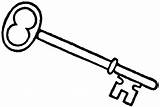 Key House Clipart Clip Old Keys Coloring Freelargeimages sketch template