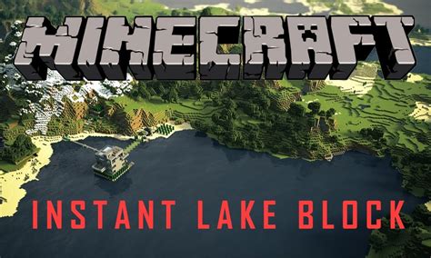 instant lake block minecraft  tutorial espanol youtube