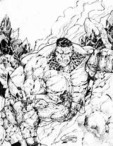 Wolverine Hulk Vs Pages Coloring Template sketch template