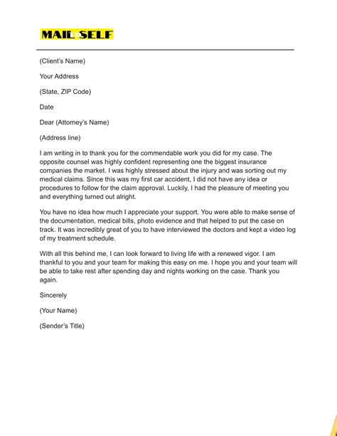 letter  lawyer   templates examples mail