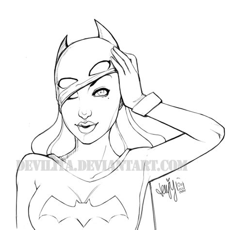 commission batgirl unmasked by jenjyart on deviantart