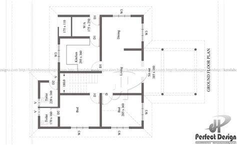 single storey kerala house plan  sqm  home  zone
