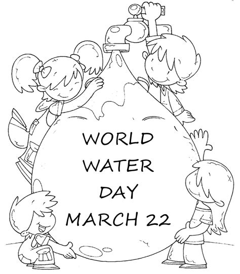 pin  erica robinson  world water day valentine coloring pages