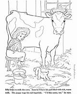 Coloring Cow Pages Farm Printable Barnyard Colouring Kids Animal Adult Back Cows Animals Sheets Color Bestcoloringpagesforkids Colour Book Tree Farmer sketch template