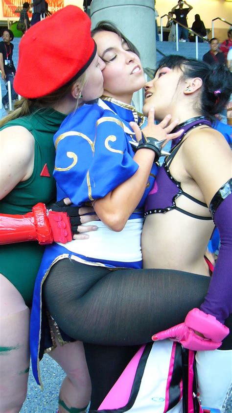Street Fighter Cosplay Lesbian Threesome Street Fighter