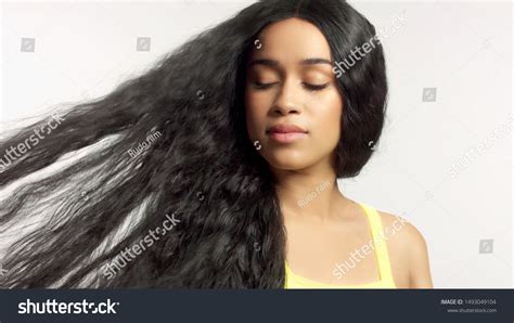 Beauty Mixed Race African American Model Foto Stok 1493049104