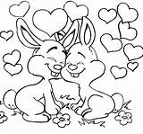 Rabbit Color Coloring Pages Print sketch template