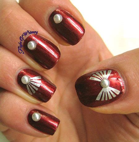 simple red wedding nail art designs ideas  fabulous nail art designs